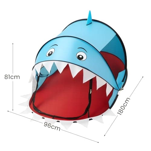 Trintion Pop-Up Play Tent 180x96x81 cm – Indoor & Beach Children's Tent with UV Protection & Waterproof Material – Foldable Baby Beach Tent with Carrying Bag – Playhouse Gift for Christmas (Blue) — view 5