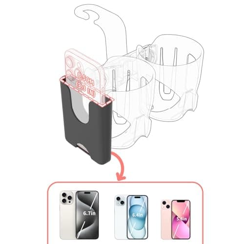 Seat Back for Food Tray with High Load Capacity, Seat Back with Drink Holder for Drinks Smartphone Keys Headphones Travel Road Trip — view 6