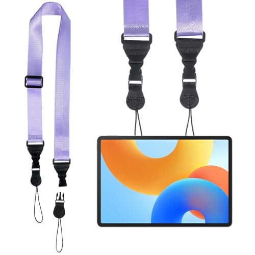 Mabor Adjustable Camera Neck Strap - Universal Tablet Shoulder Strap for Binocular, Laptop, Phone - Purple Nylon Lanyard