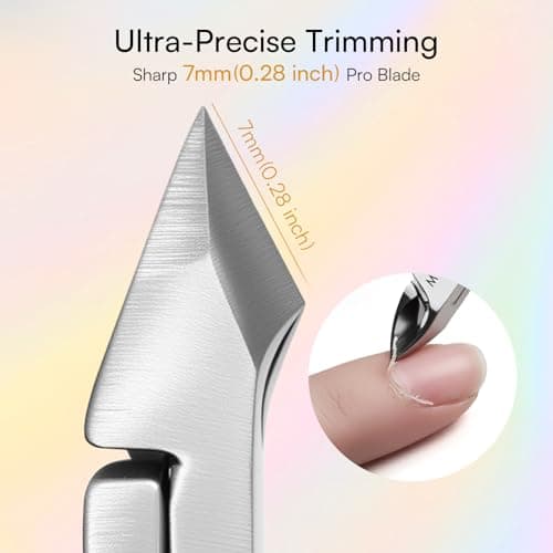 Makartt 2-in-1 Cuticle Remover & Pusher Set Pink 7mm Blade Stainless — view 2