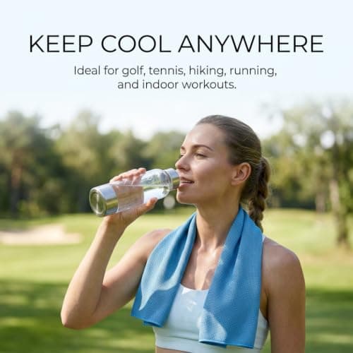 dravix Cooling Towel 2 Pack for Running Gym Hiking Outdoor Sports Quick Dry — view 6