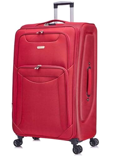 FLYMAX 24" Medium Super Lightweight 4 Wheel Suitcase Luggage Expandable with Wheels