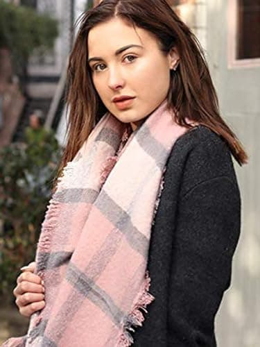Style Slice Women's Tartan Plaid Blanket Scarf Oversized Shawl Wrap — view 3