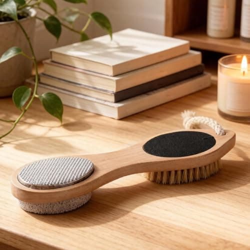 Callus Remover for Feet Wood Handle Comfortable Scrubber — view 6
