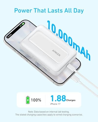 Anker Zolo Magnetic Power Bank,10,000mAh Magsafe Portable Charger — view 3