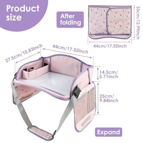 Kids Travel Tray Car Seat Tray Table Kids Holiday Essentials Car Activities — view 2
