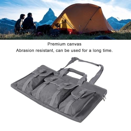 Riuulity Satellite Protective Carry Case, Travel Bag for Gen 3, Large Pocket for Router, Adapter, Cables, Fits for Camping, Outdoor, RV Trip, Portable Carry Bag for Anatnna — view 2