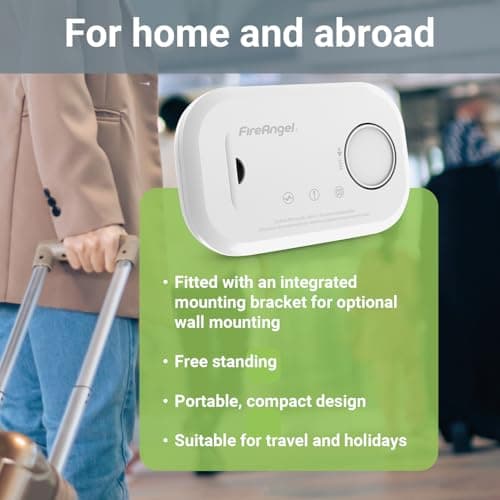 FireAngel FA6813 Portable Carbon Monoxide Detector/Alarm, 10 Year CO Alarm — view 5