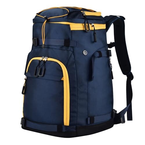 55L-70L Expandable Ski Boot Bag – Waterproof, Durable with Helmet Compartment – Ideal for Ski & Snowboard Gear – Men & Women