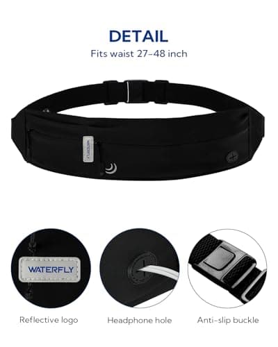 Waterfly Running Belt Bum Bag: Runner Marathon Jogging Men Women — view 5