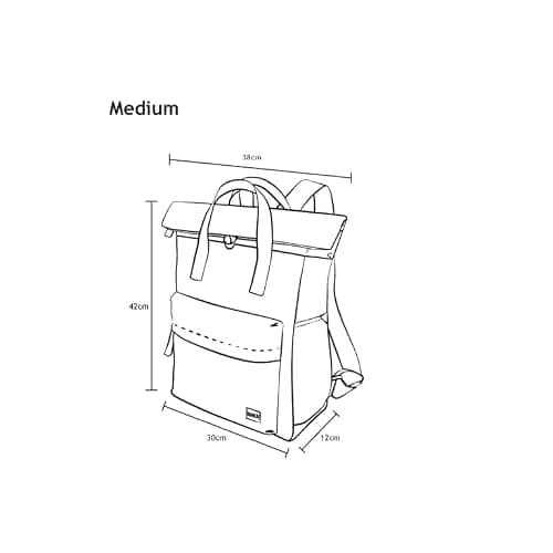 ROKA London The Canfield Medium Backpack (Sugar Coral) — view 3