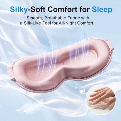 Facemoon Blackout Eye Mask for Sleeping, 3D Contoured Sleep Mask for Women — view 6