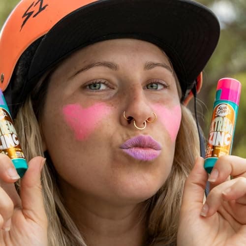 Sun Zapper Zinc Stick - Pink Colour Sunblock SPF 50+ Zinc Oxide Sunscreen Stick for Face Mineral Sun Cream Made in Australia — view 6