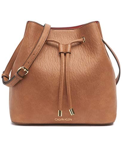 Calvin Klein Women's Gabrianna Bucket, Caramel, One Size — view 2