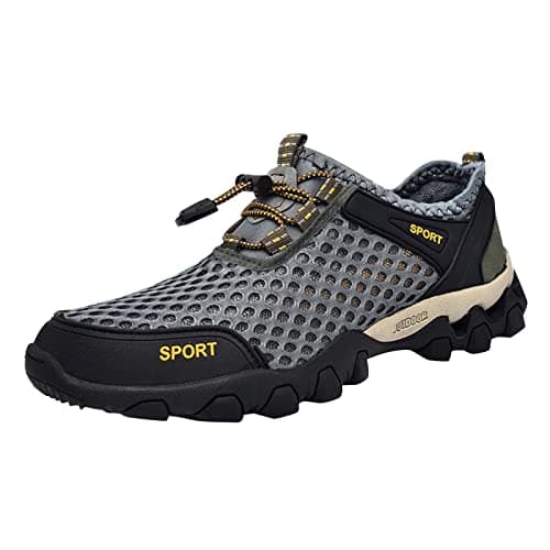Casual Shoes for Men, Summer Lightweight Sneakers, Single Mesh Breathable Footwear, Comfort Running Walking Trainers, Versatile Daily Sport Shoes, Flexible Sole Casual Footwear Grey — view 4