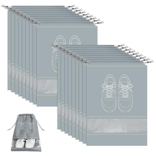 GAOHAN 20 Pcs Shoe Storage Bags,Dustproof Waterproof Travel Shoe Bags