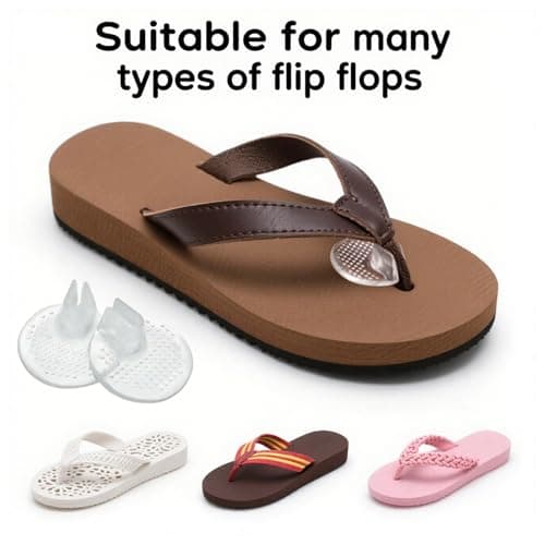 VBSYUYQ 4 Pairs Silicone Toe Post Protectors for Flip Flops Clear — view 3