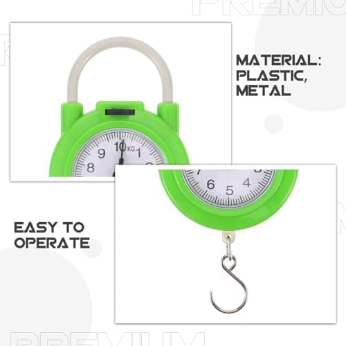 Gatuida Portable Luggage Scale Spring Scale for Suitcase Lightweight Manual Weighing Tool with Hook Compact Design for Travel Baggage Outdoor Use — view 5