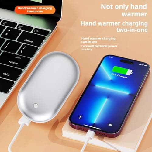 Usb Hand Warmer, Multifunctional Pocket Heater, Portable Heating Device, Battery Pack For Winter, Rechargeable Hand Warmer, Usb Warming Device, Nightlight Feature, Compact Hand Heater, — view 4
