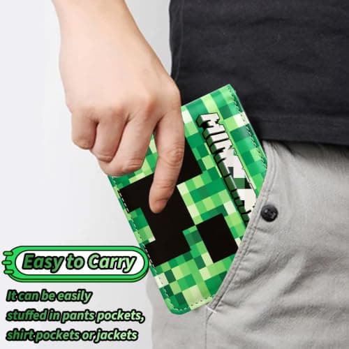 yumcute Boys Wallet, Bifold RFID Blocking PU Leather Slim Wallet with Zip Coin Pocket Credit Card Currency Slots ID Window Compact Travel Wallet for Children — view 6