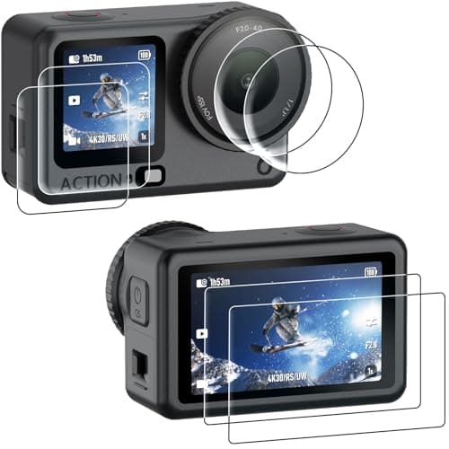 AMAZEAR Lens Screen Protector for DJI Osmo Action 6 Accessories (6 Pack)