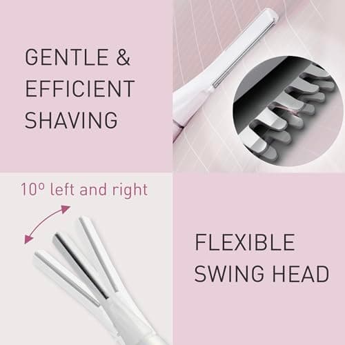 Panasonic ES-WR51 Compact Body Trimmer, Women's Hair Remover, Ladies Shavers, Dry, Battery Powered (1 X AAA Required), Protection Cap, Cleaning Brush, White — view 5