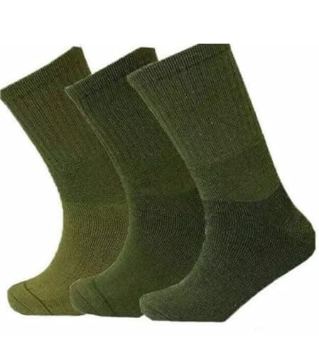 QZ FASHION 6 Pairs Mens Military Socks Army Thermal Hiking Boots Walking Combat warm 6-11 — view 2