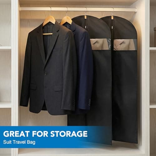 2 Pack Dress Bags Covers Long, PEVA Garment Bags, Dress Covers 60cm*140cm — view 6