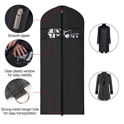 KEEGH Dress Cover Bag 60 Inch Foldable Clothes Covers Protector Bags — view 3