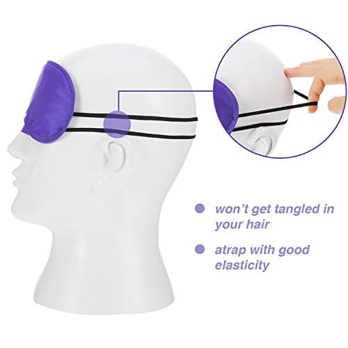 50 Pieces Eye Cover Sleep Mask Blindfold Eye Blindfold Sleeping Masks for Games Party Travel with Nose Pad and Adjustable Strap (Multicolor) — view 4