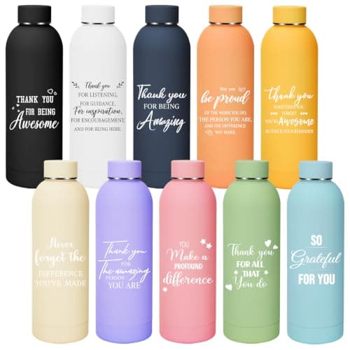 DCOKC 10 Pack Employee Appreciation Gift Bottles Bulk