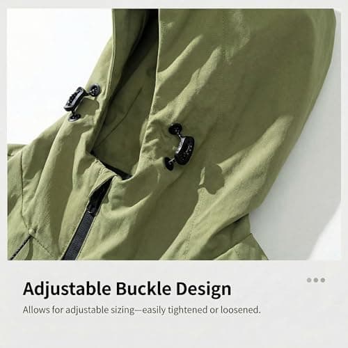 Lightweight Waterproof Jacket Womens, Breathable Hooded Raincoat, Softshell Jacket with Zipper, Packable Windbreaker for Hiking, Travel, Running, Cycling & Outdoor Activities, for Spring Fall Winter — view 5