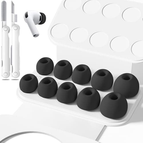 Inesore Replacement Ear Tips for AirPods Pro 3, 5 Size-Black