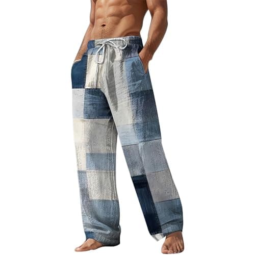 Mens Casual Cotton Trouser, Soft Cotton Blend, Straight Leg Cut, Pull on Waist, Adjustable Drawstring, Side Pockets, City Break, Travel Day, Garden Party, Coffee Run, Casual Friday Look