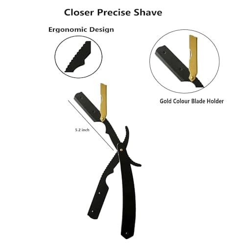 Stainless Steel Cut Throat Razor Beard Grooming Kit for Men — view 2