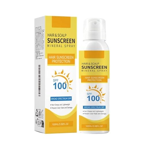 2026 New Upgrade Premium SPF 100 Hair Sunscreen Spray,Prevents Color Fade and Dryness,Non-Greasy UV Protection for Hair and Scalp,Travel-Size UV Protection Beach Sun Block 100ml