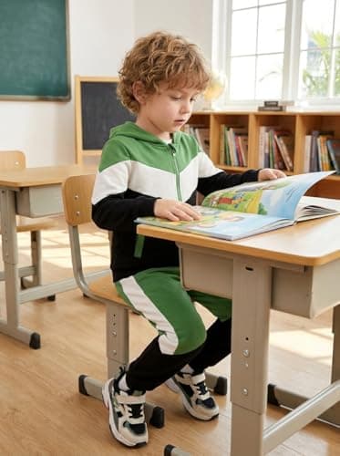 Valcatch Kids Boys Colour Block Tracksuit, 1-Green, 3-4 Years — view 3