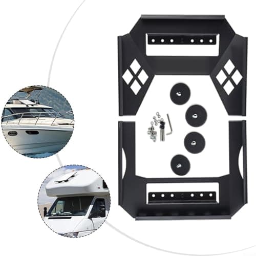 Alanmoship Flat Car Roof Mount for Starlink for GEN3, Metal Bracket with Rubber for EDGE to Protect Device and Vehicle, Ideal for RVs, Vans, Trucks, and Camper Travel — view 5