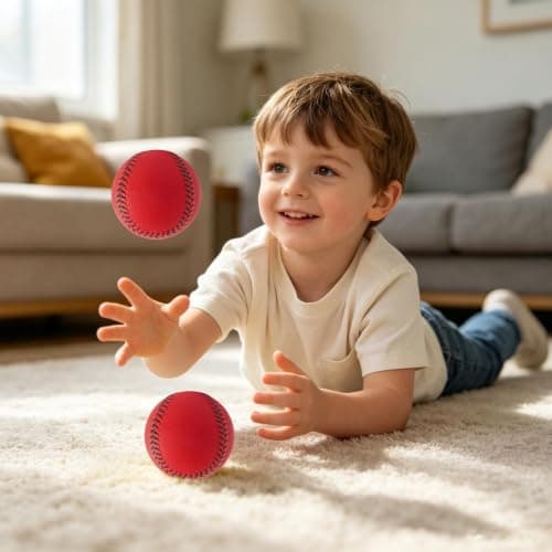 Soft Baseball Balls - 6 Piece Training Stress Ball Set for Kids — view 6