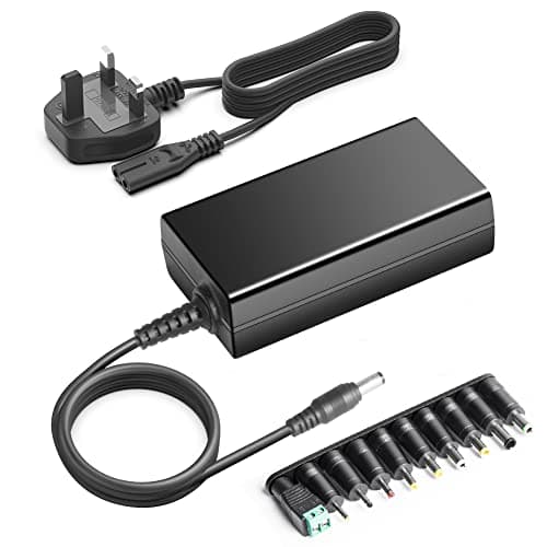 AC 240V to DC 24V Power Supply Adapter Charger for Portable Power Station Solar Generaters Ubiquiti Networks Lable Printer Cutting Machine Light Strip Speaker Monitor 24 Volt Transformer UK Plug Lead
