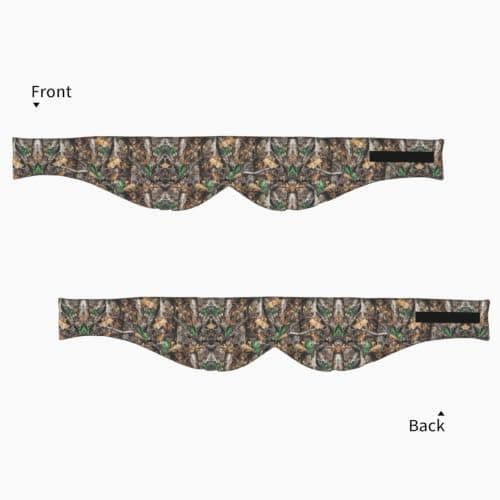 Cold Tree Camouflage Print Sleep Mask Wide Wraparound Reversible Light Blocking Travel Fit — view 2