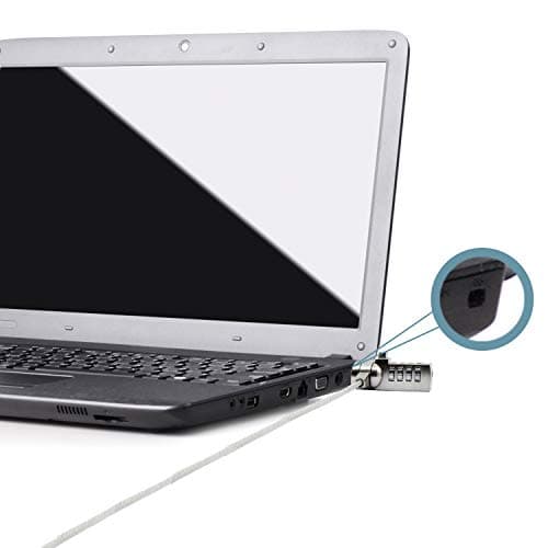 TRIXES Combination Coded Laptop Lock – Keyless- Cut -Resistant Cable - 1m length - Security Notebook Computer Cable Lock - Suitable for Business, Office and Home — view 2