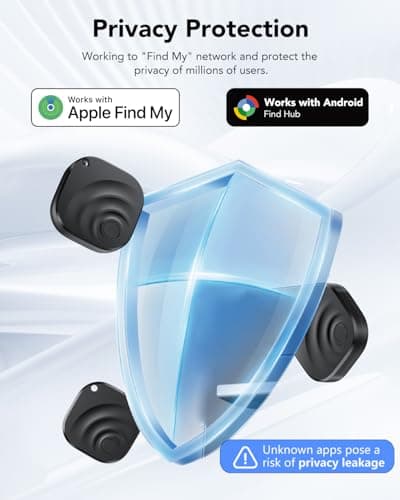 TIMU Dual System Air Tracker 4 Pack for iOS and Android, Bluetooth 5.4 Key Finder Works on Google and Apple's "Find My" app, IP67 Waterproof Item Finder/Luggage Tracker/Travel Essentials — view 3