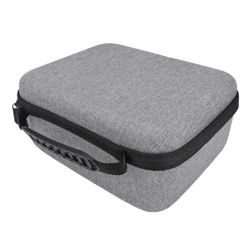 AKLOSIPY Projector Hard Carrying Case for MoGo 4 MoGo 3 Pro PLAY6 International Version — Nylon + EVA Travel Storage Bag with, Rubber Handle & Customizable Interior — view 2