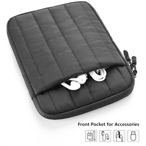 Puffy Sleeve Pouch for 6.8-7 Inch eReader/eBook (Black) — view 5