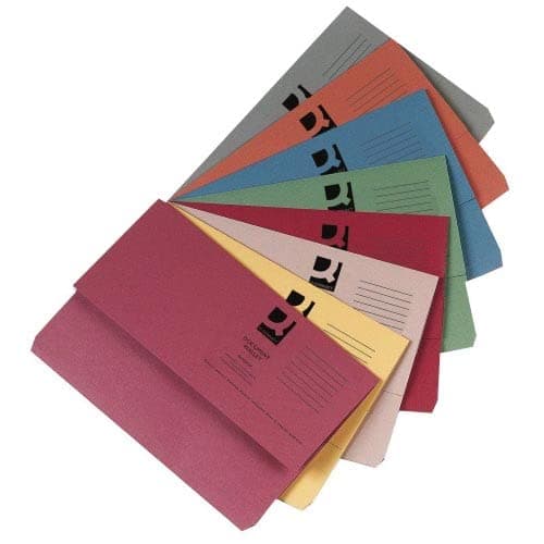 Q-Connect Document Wallet Foolscap Orange (Pack of 50) — view 4