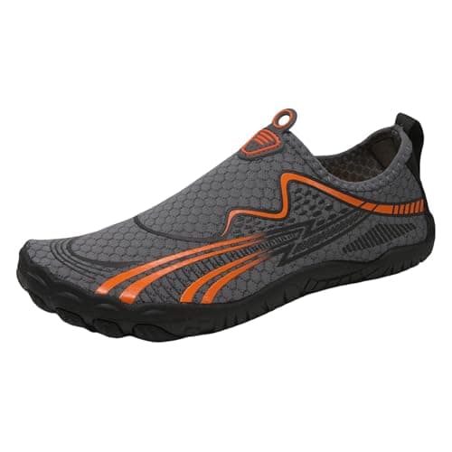 Lightweight Women's Sneakers for Hiking Walking Beach Outdoor Water Sports Adventure Travel (Grey, 7)