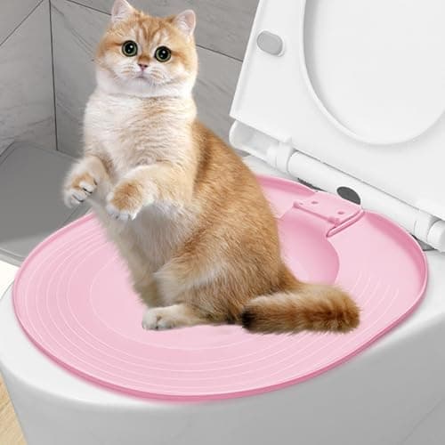 Cat Toilet Trainer Kit - Reusable Litter Box Potty, Hygiene Training Seat with Easy Setup, Toilet Training Aid for Cats, Pet Care Solution for Indoor Cats, Train Your Cat to Use Toilets Usage — view 3