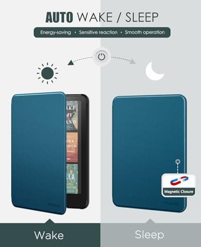 MoKo Case for 7" Kindle Paperwhite 12th Gen&Colorsoft 2024, French Blue — view 5