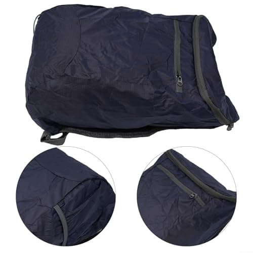 Posheliox For Ultra Light Foldable Hiking Rucksack 10L Packable Travel Bag Waterproof Outdoor Daypack For Camping Walking(Navy blue) — view 4